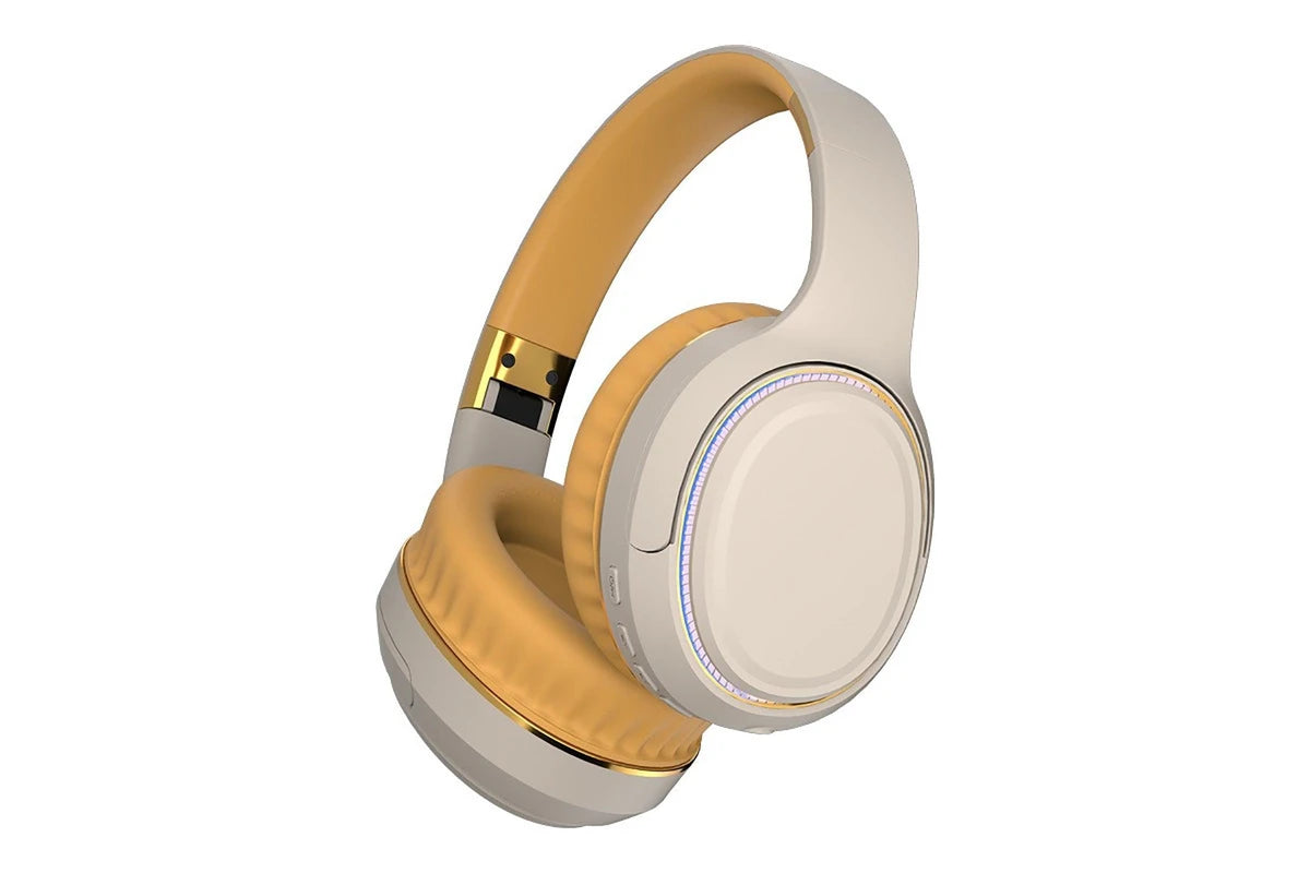 JR H6 Foldable Bluetooth 5.3 Wireless Headphone Over Ear Active Noise Cancelling Deep Bass Headset (Navy Blue)