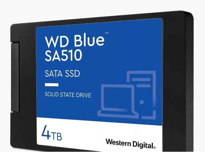 Western Digital WD Blue 4TB 2.5" SATA III SSD — 560MB/s Read 530MB/s Write 600TBW 5YR