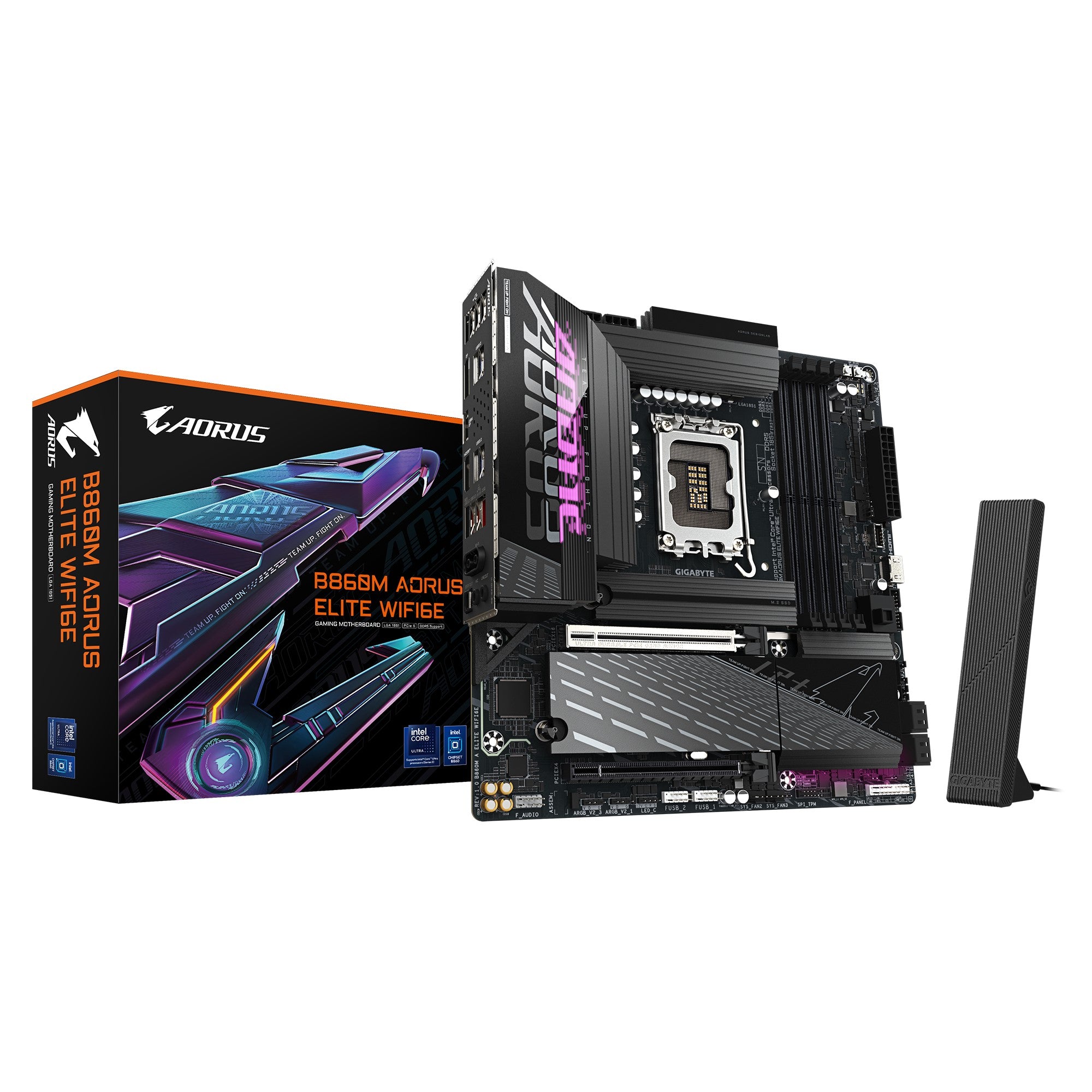Gigabyte B860M A ELITE WIFI6E Micro-ATX Intel B860 LGA1851 Motherboard — DDR5 Wi-Fi 6E 3xM.2 8x USB 3.2
