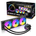 Antec Skeleton 360mm ARGB AIO Liquid CPU Cooler 3x PWM ARGB Fans 2000RPM 72.29CFM 32dB Intel AMD 3YR