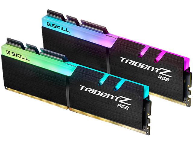 G.SKILL Trident Z RGB DDR4 32GB (2x16GB) 3600MHz CL17 Desktop Gaming Memory