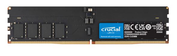 Crucial 32GB (1x32GB) DDR5-6400 CL52 CUDIMM Desktop RAM for Intel Core Ultra AI PC