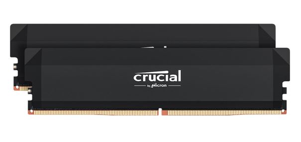 Crucial Pro 32GB (2x16GB) DDR5-6400 CL32 Black Desktop Gaming RAM — XMP AMD Ryzen Overclocking