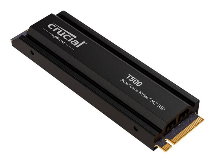 Crucial T500 4TB PCIe Gen4 NVMe M.2 SSD with Heatsink