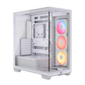 Corsair 3500X LX-R RGB White iCUE LINK E-ATX Mid-Tower Side 360mm Rad Glass Panels USB-C GPU 425mm