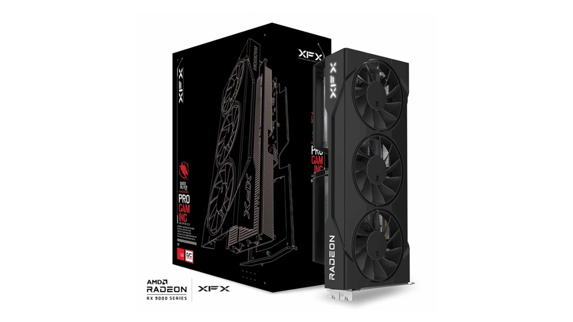 XFX Swift AMD Radeon RX 9060 XT OC Triple Fan 16GB GDDR6 Gaming Graphics Card — RDNA 4 HDMI 2x DisplayPort
