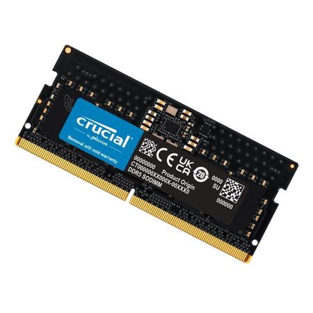 Crucial 16GB (1x16GB) DDR5 SODIMM 5600MHz CL46 1.1V Notebook Laptop Memory