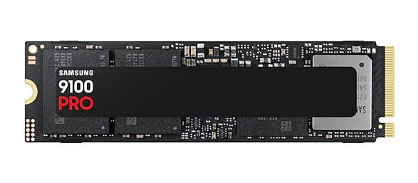 Samsung 9100 Pro 4TB M.2 2280 PCIe Gen5 NVMe SSD — 14800MB/s Read 13400MB/s Write AES 2400TBW 5YR