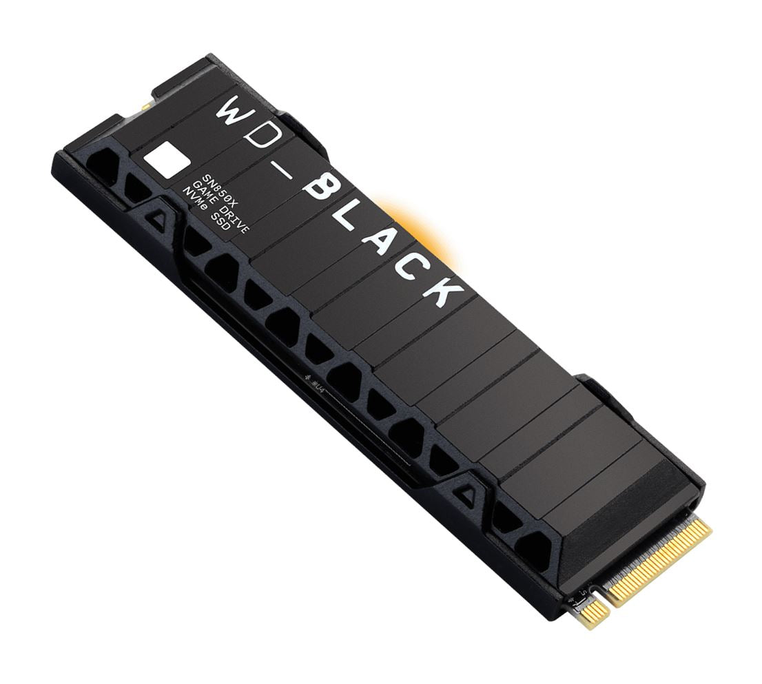 Western Digital WD Black SN850X 2TB M.2 2280 PCIe Gen4 NVMe SSD with Heatsink — 7300MB/s Read PS5 5YR