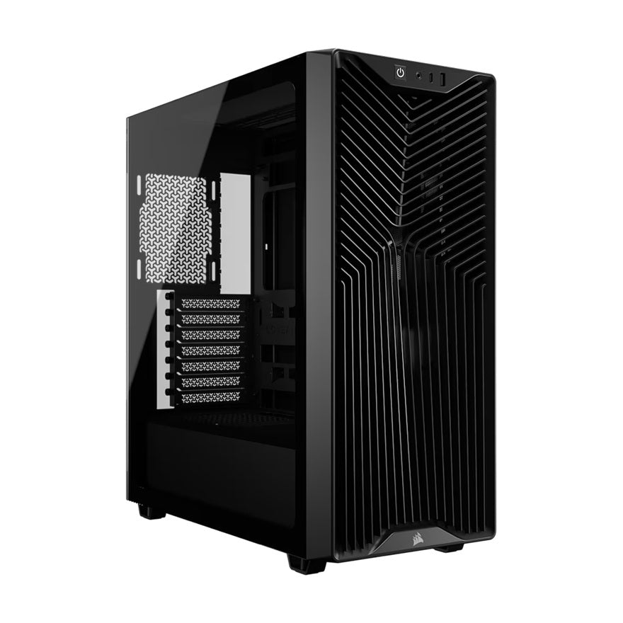 Corsair 3200D RS Black ATX mATX ITX Mid-Tower Tempered Glass Case GPU 400mm CPU 165mm USB-C 2YR