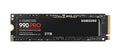 Samsung 990 Pro 2TB M.2 2280 PCIe Gen4 NVMe SSD — 7450MB/s Read 6900MB/s Write AES 1200TBW 5YR