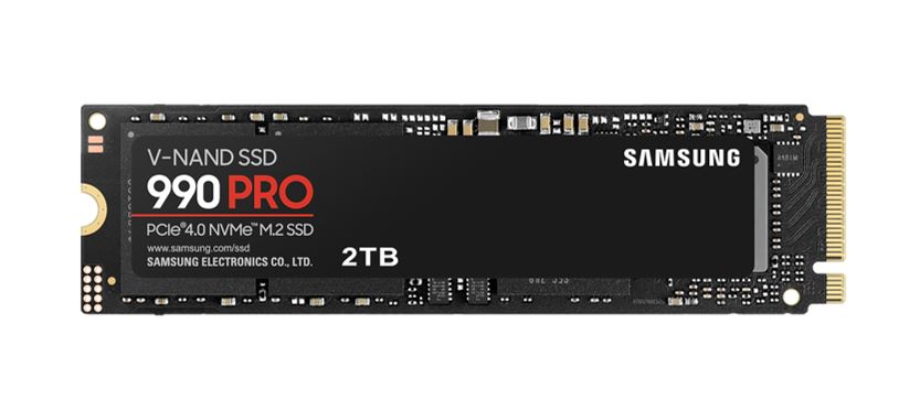 Samsung 990 Pro 2TB M.2 2280 PCIe Gen4 NVMe SSD — 7450MB/s Read 6900MB/s Write AES 1200TBW 5YR