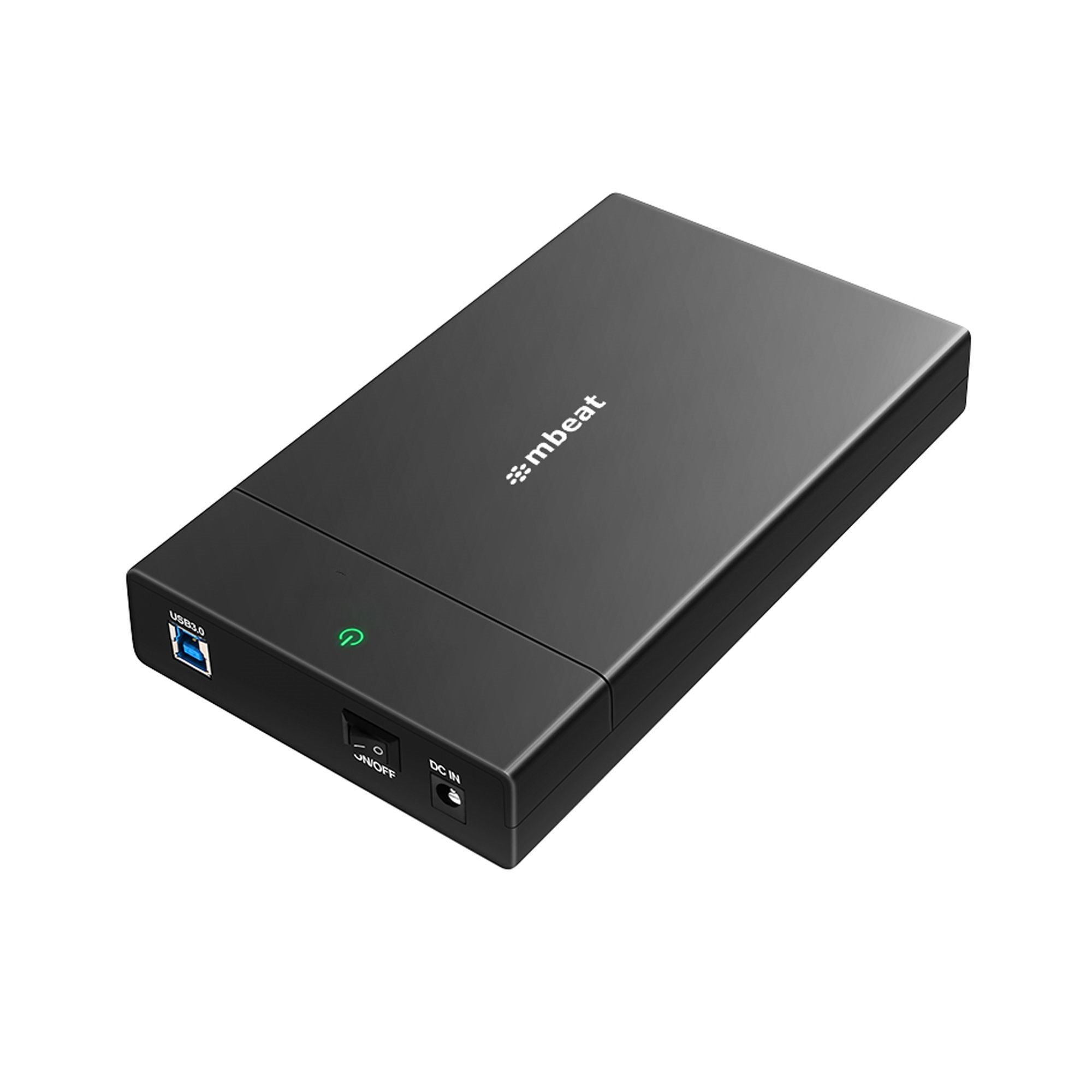 mbeat C1 Tool-Free USB 3.0 3.5" and 2.5" SATA HDD Enclosure Black 5Gbps 12V Power Supply