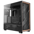 Antec Flux PRO Black E-ATX Premium Walnut Case Iunity Temp Display CPU/GPU LED 6x Fans ARGB PSU Shift