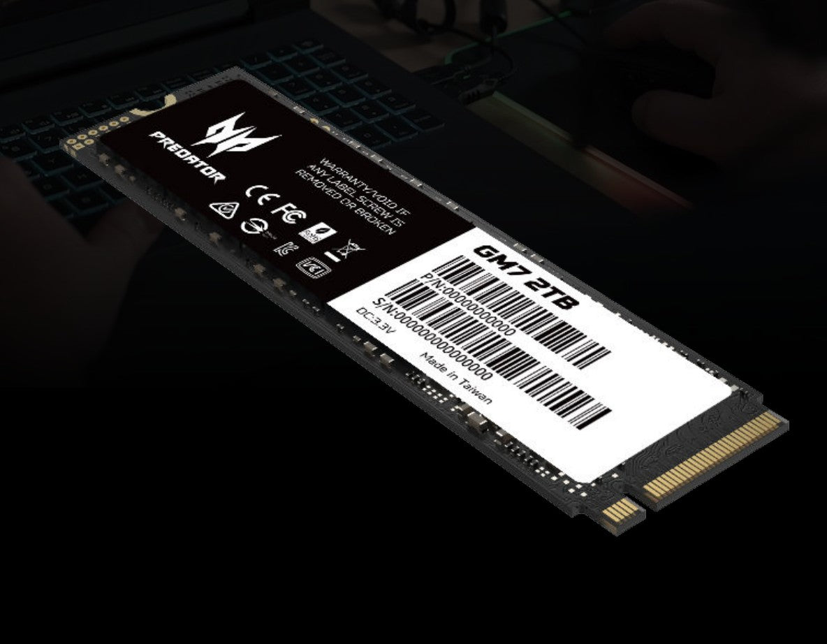 Acer Predator GM7 2TB M.2 2280 PCIe Gen4 x4 NVMe SSD — 7200MB/s Read 6300MB/s Write 5YR