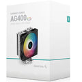 DeepCool AG400 ARGB Single Tower CPU Cooler — 4 Heat Pipes 120mm Static ARGB Fan TDP 220W LGA1851/1700/1200/115X AM5/AM4