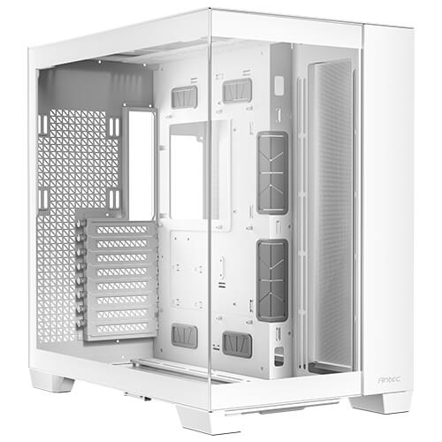 Antec C8 White ATX E-ATX Seamless Tempered Glass Case USB-C 360mm Liquid Cooler Top Bottom Side USB 3.0
