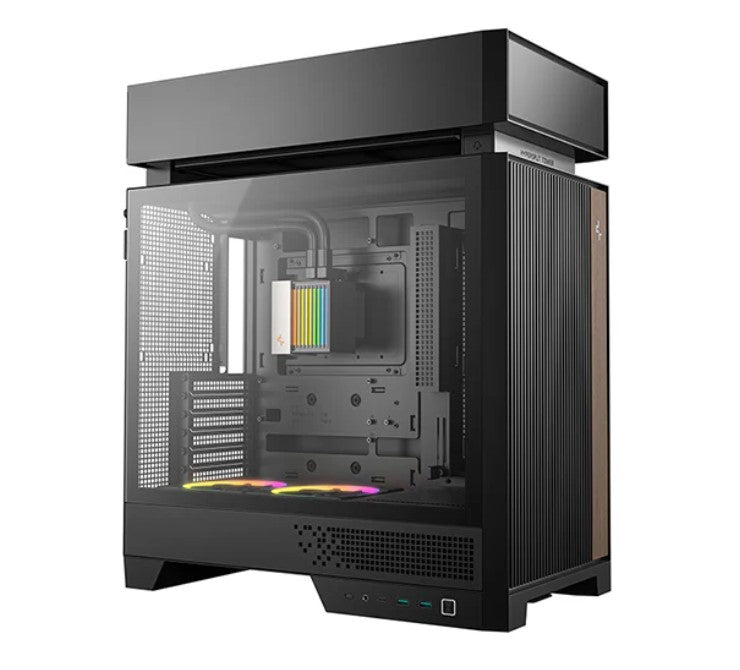 DeepCool CL6600 Black ATX Compartmentalised Mid-Tower Case Pre-Installed 360mm AIO GPU 388mm BTF