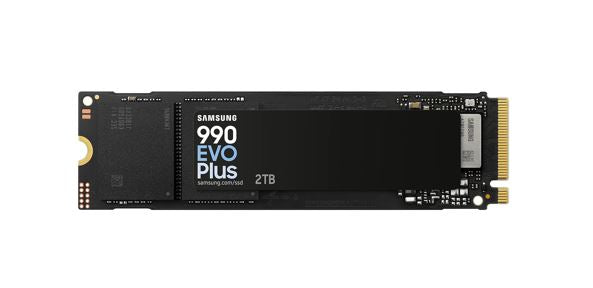 Samsung 990 EVO Plus 2TB M.2 2280 PCIe Gen5 NVMe SSD — 7250MB/s Read 6300MB/s Write AES 1200TBW 5YR