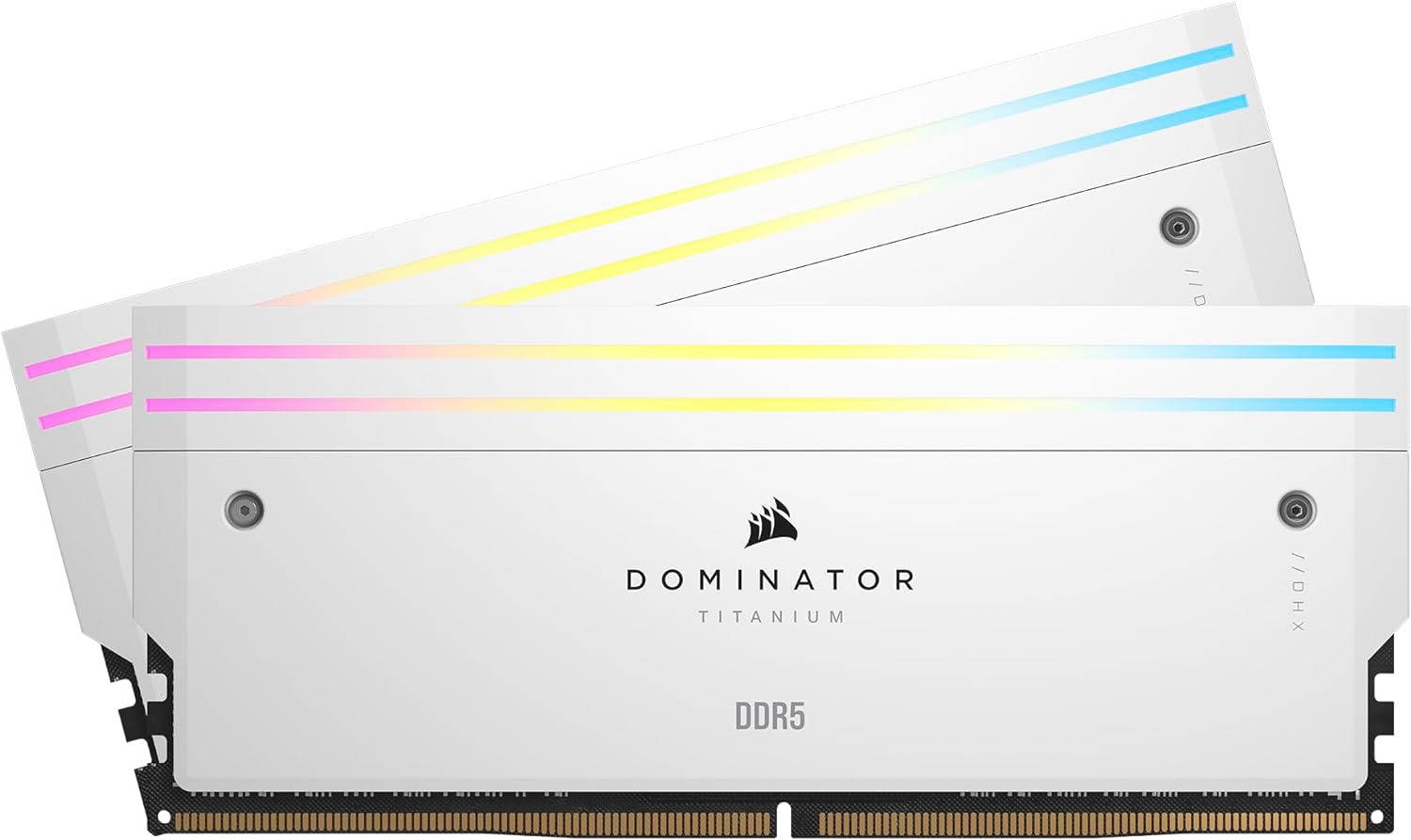 Corsair Dominator Titanium RGB 64GB (2x32GB) DDR5-6000 CL30 White Desktop Gaming RAM — Intel XMP