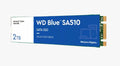 Western Digital WD Blue SA510 2TB M.2 2280 SATA SSD — 560MB/s Read 520MB/s Write 5YR Warranty