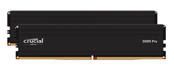 Crucial Pro 96GB (2x48GB) DDR5-5600 CL46 Black Desktop Gaming RAM — XMP AMD Ryzen