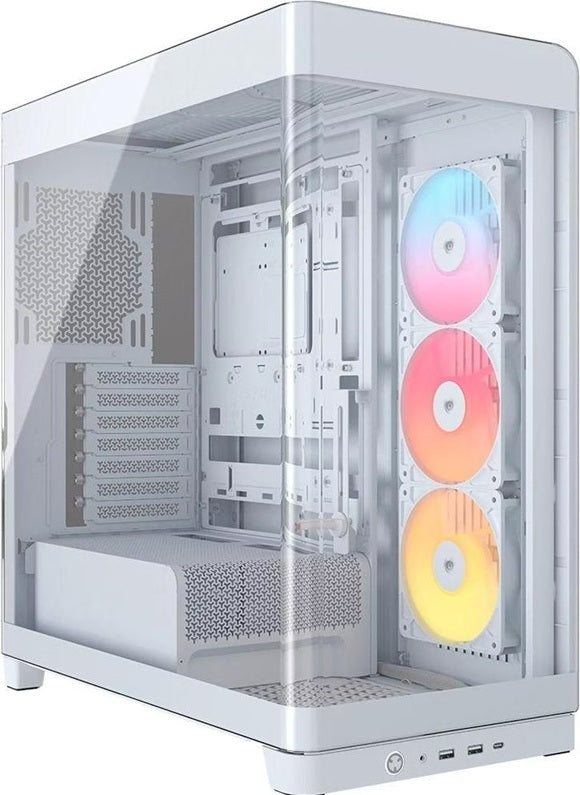 Corsair FRAME 4500X RS-R ARGB White Panoramic Glass E-ATX Mid-Tower Case GPU 460mm CPU 185mm USB-C