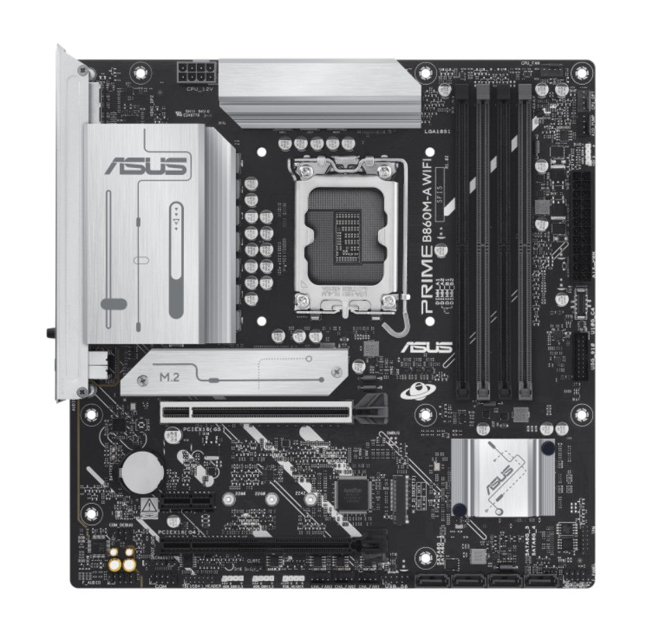 ASUS PRIME B860M-A WIFI-CSM Micro-ATX Intel B860 LGA1851 Motherboard — DDR5 Wi-Fi 6E PCIe 5.0 Dual M.2
