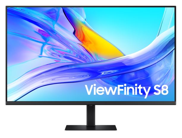 Samsung ViewFinity S8 37" 4K UHD 60Hz Monitor 3840x2160 HDR10 DP HDMI USB-C 90W Dock LAN HAS Tilt Swivel VESA