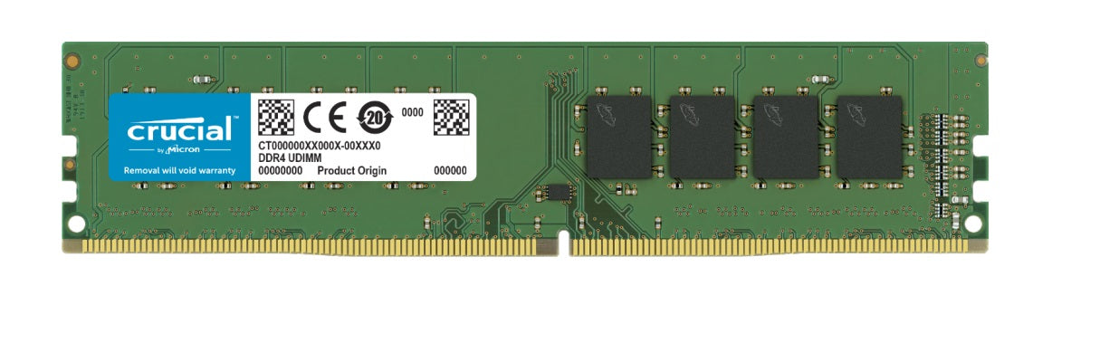 Crucial 8GB (1x8GB) DDR4 UDIMM 3200MHz CL22 Dual Ranked Desktop PC Memory RAM