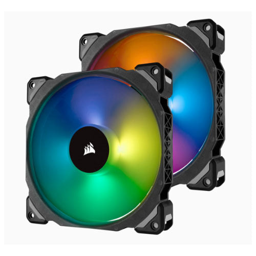 Corsair ML140 PRO RGB 2-Fan Pack 140mm Magnetic Levitation RGB PWM with Lighting Node Pro