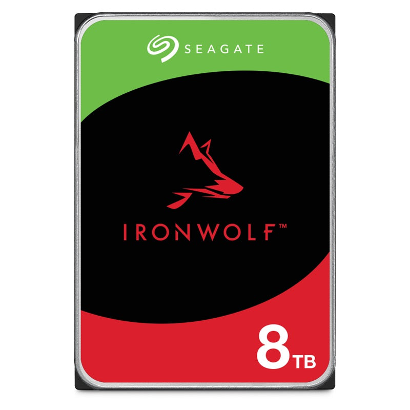 Seagate IronWolf 8TB 3.5" NAS HDD SATA 6Gb/s 5400RPM 256MB Cache CMR 24x7 3yrs Warranty