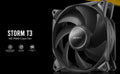 Antec StormT3 140mm PWM FDB Case Fans 3-Pack — High Airflow 112CFM Woven Cable Daisy Chain 3YR
