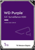 Western Digital WD Purple 1TB 3.5" Surveillance HDD 5400RPM 64MB SATA3 110MB/s 3yrs Warranty