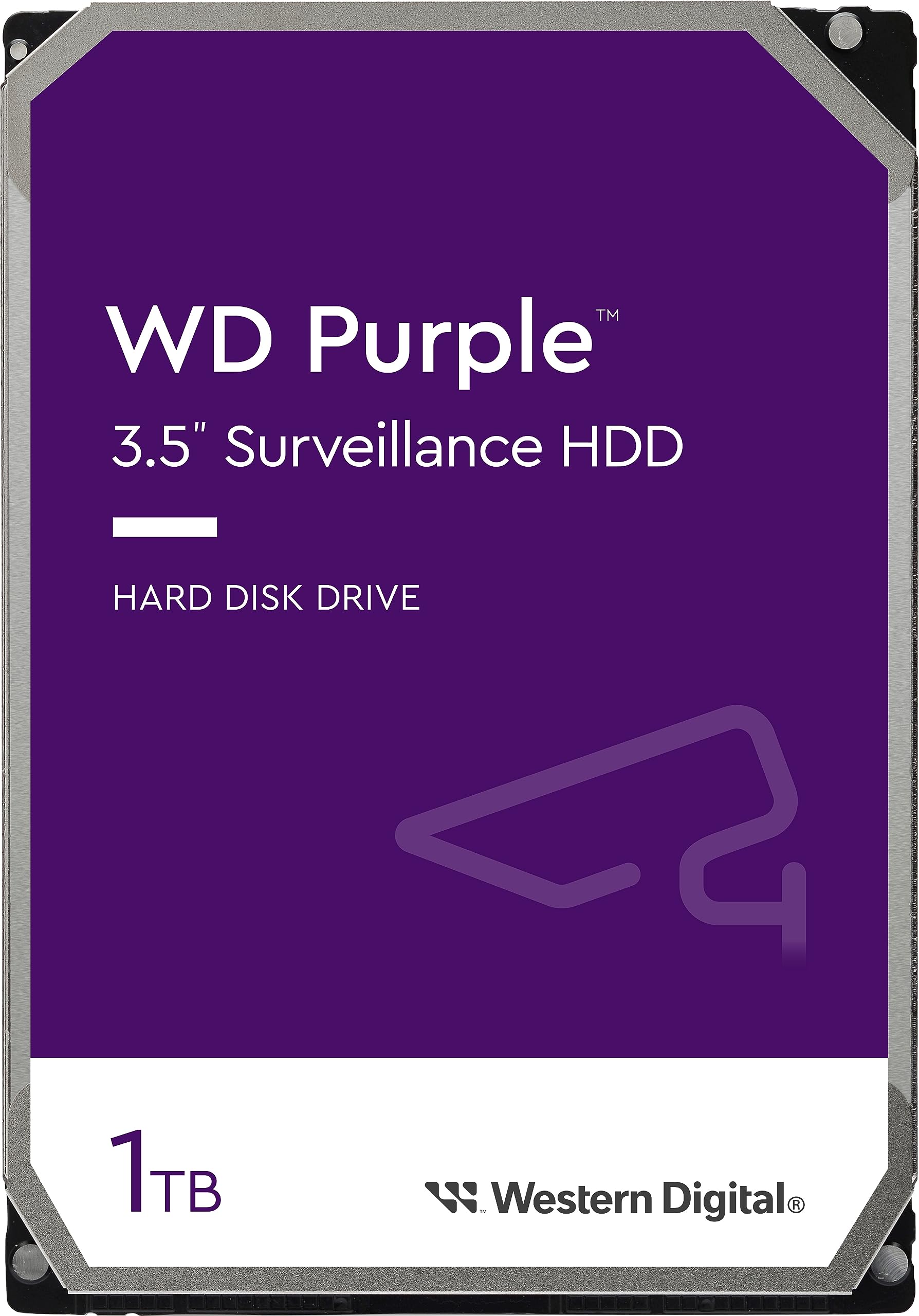 Western Digital WD Purple 1TB 3.5" Surveillance HDD 5400RPM 64MB SATA3 110MB/s 3yrs Warranty