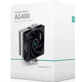 DeepCool AG400 Single Tower CPU Cooler — 4 Heat Pipes 120mm PWM Fan LGA1851/1700/1200/115X AM5/AM4 TDP 220W