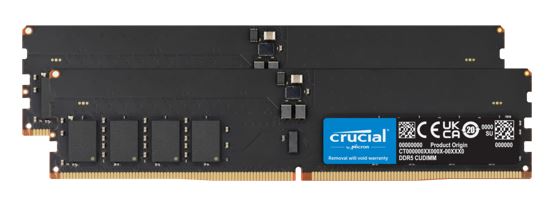 Crucial 32GB (2x16GB) DDR5-6400 CL52 CUDIMM Desktop RAM for Intel Core Ultra AI PC