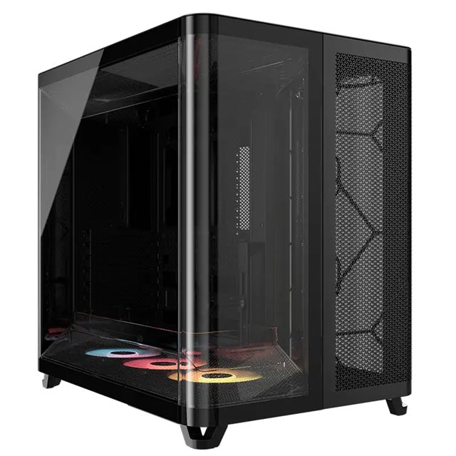 Corsair AIR 5400 RS-R ARGB Black Triple-Chamber ATX E-ATX Mid-Tower Case 360mm Rad Glass USB-C ARGB
