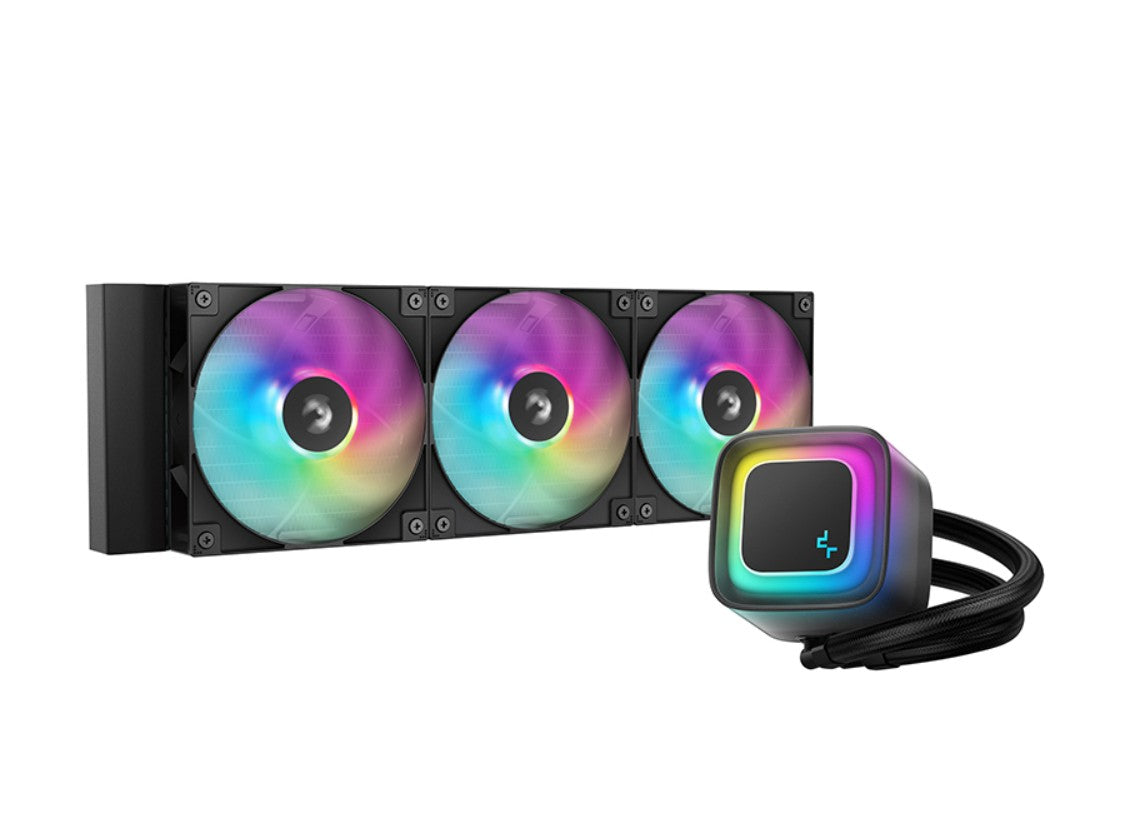 DeepCool LE360 V2 360mm AIO Liquid CPU Cooler 6th Gen Pump 3400RPM PWM Hydro Bearing Intel LGA1851/1700 AMD AM5/AM4