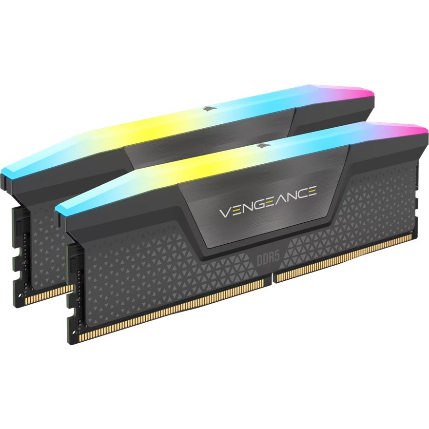 Corsair Vengeance RGB 32GB (2x16GB) DDR5-6400 CL32 Desktop Gaming RAM — AMD EXPO Intel XMP