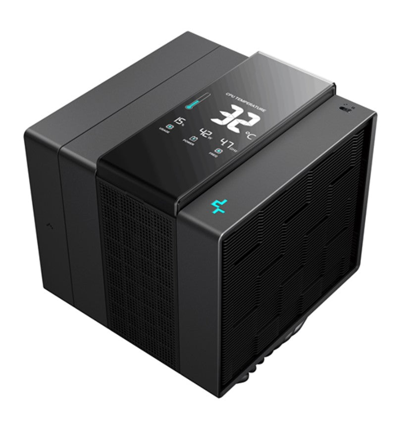 DeepCool ASSASSIN IV VC Vision Digital Premium CPU Cooler — TDP 300W Quad Dashboard Display 3-Phase Fans 120mm and 140mm