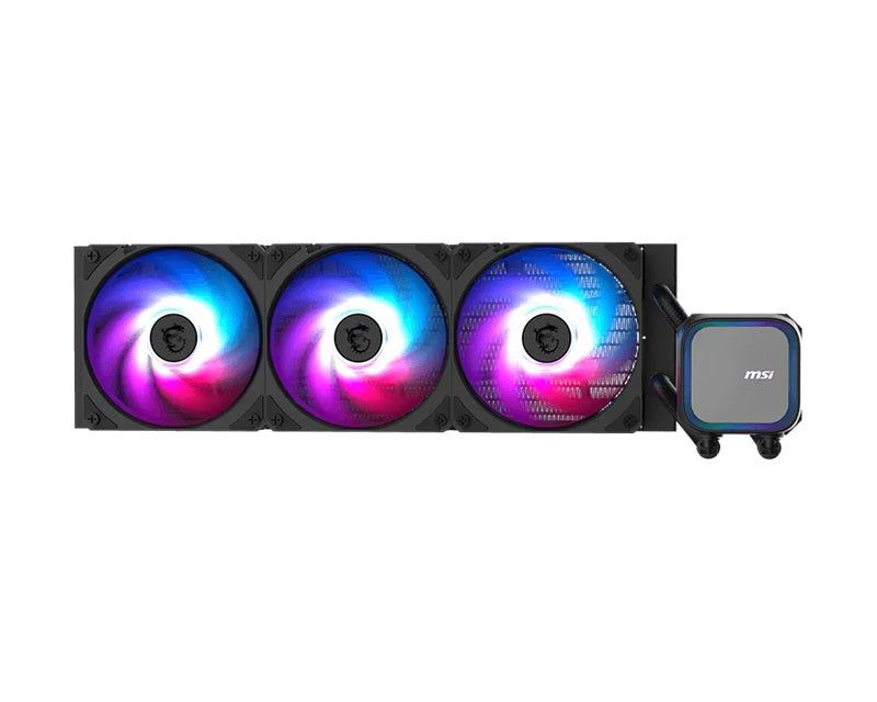 MSI MAG CORELIQUID A13 360 Black 360mm AIO Liquid CPU Cooler 2.4" IPS LCD 2-Fan AMD AM5/AM4 3YR