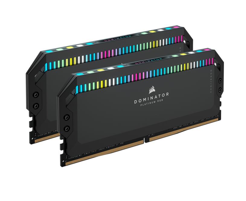 Corsair Dominator Platinum RGB 64GB (2x32GB) DDR5-5200 CL40 Black Desktop Gaming RAM
