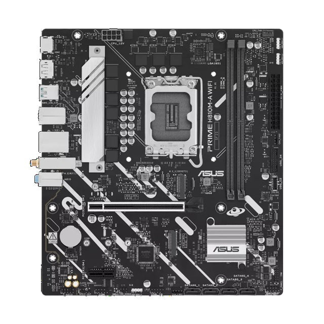 ASUS PRIME H810M-A WIFI-CSM Micro-ATX Intel H810 LGA1851 Motherboard — DDR5 Wi-Fi 6 Dual M.2 PCIe 4.0