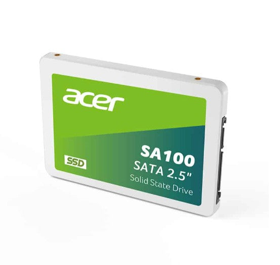 Acer SA100 480GB 2.5" SATA III SSD — 560MB/s Read 493MB/s Write 3D NAND 3YR