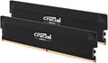 Crucial Pro 32GB (1x32GB) DDR5-6000 CL40 Black Desktop Gaming RAM — XMP AMD Ryzen Overclocking