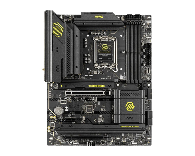MSI MAG B860 TOMAHAWK WIFI ATX Intel B860 LGA1851 Motherboard — DDR5 Killer Wi-Fi 7 3xM.2 4-Slot
