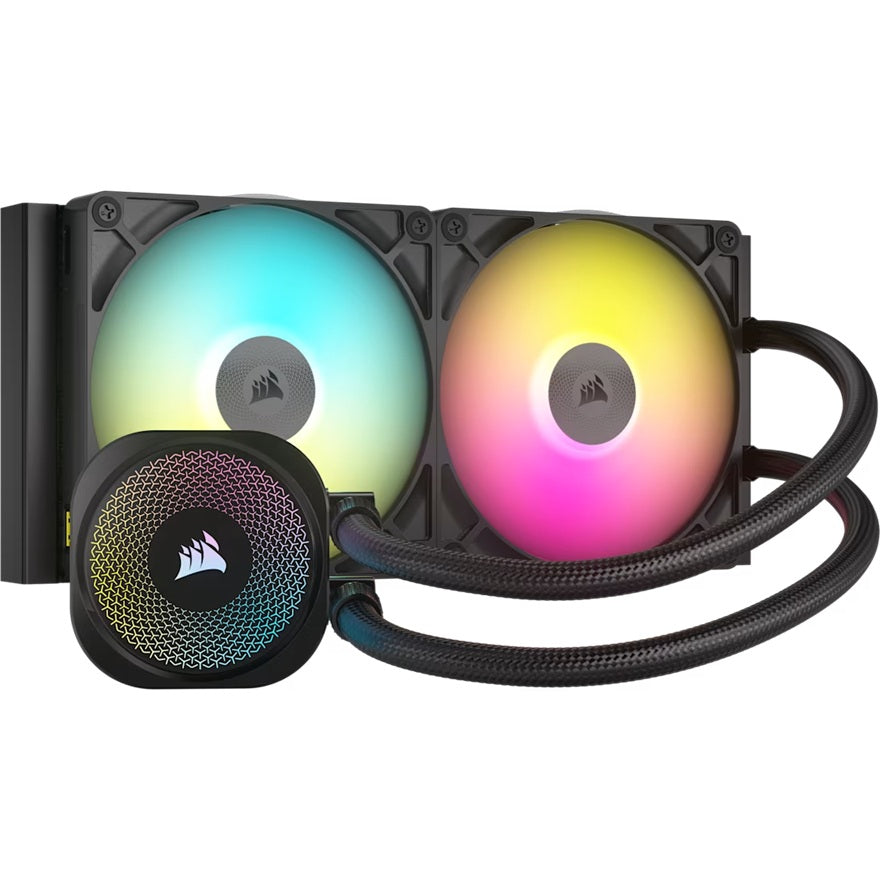 Corsair iCUE LINK TITAN 280 RX RGB AIO Black 280mm Liquid CPU Cooler 94.7CFM 1700RPM Aluminum Rad Intel AMD