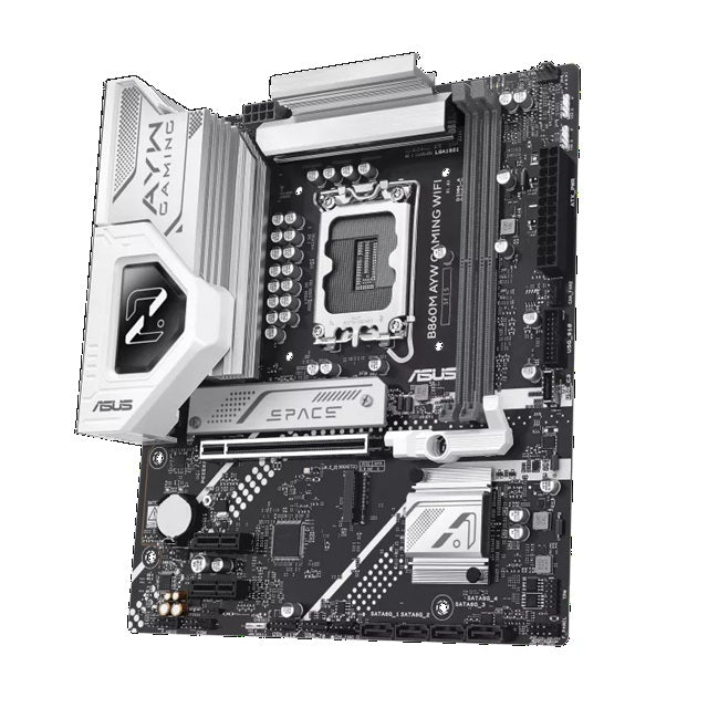ASUS B860M AYW GAMING WIFI Micro-ATX Intel B860 LGA1851 Motherboard — DDR5 Wi-Fi 6 Dual M.2 PCIe 4.0
