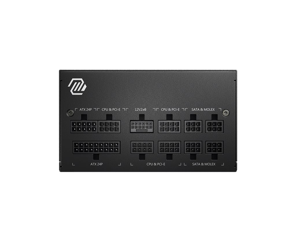 MSI MAG A850GL PCIe5 850W 80+ Gold Fully Modular ATX Power Supply FDB Fan Active PFC